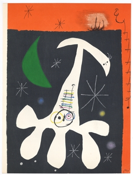 Joan Miro pochoir 1967