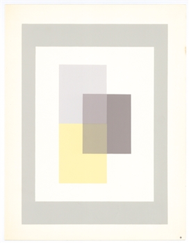 Josef Albers silkscreen | Interaction of Color, 1963