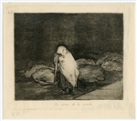 Francisco Goya original etching "Las camas de la muerte" Plate 62