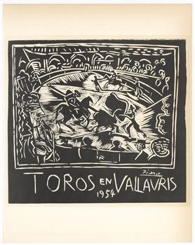 Pablo Picasso lithograph poster Mourlot Exposition Vallauris