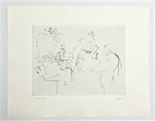 Jack Levine signed original etching