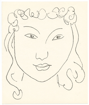 Henri Matisse original lithograph Pierre a feu Les miroirs profonds