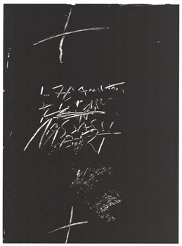 Antoni Tapies lithograph, 1974