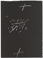 Antoni Tapies lithograph, 1974