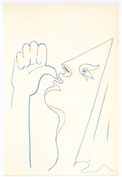 Jean Cocteau original lithograph