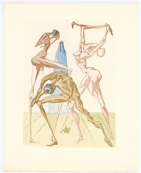 Salvador Dali Divine Comedy The Sodomites