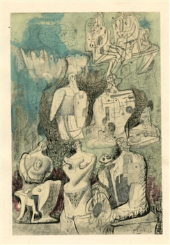 Henry Moore pochoir, 1957