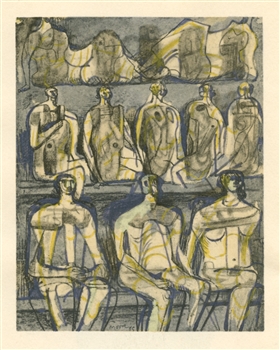 Henry Moore pochoir, 1957