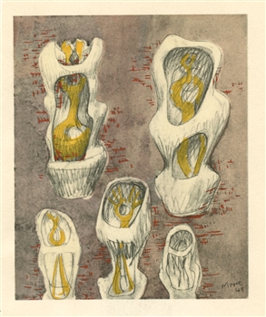 Henry Moore pochoir, 1957