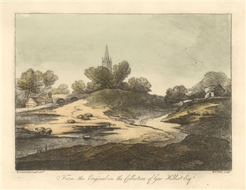 Thomas Gainsborough soft-ground etching, 1819