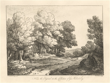 Thomas Gainsborough soft-ground etching, 1819