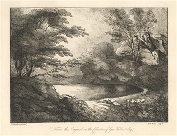 Thomas Gainsborough soft-ground etching, 1819
