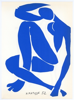 Henri Matisse lithograph "Nu Bleu"