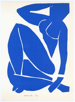Henri Matisse lithograph "Nu Bleu"