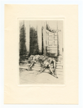 Louis Icart original etching, 1928