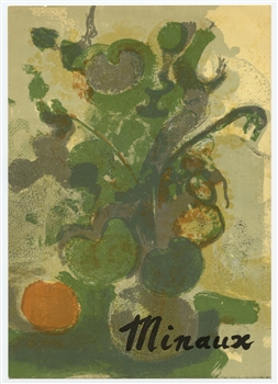 Andre Minaux lithograph "Nature morte"