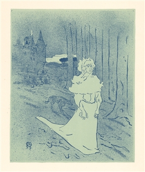 Toulouse-Lautrec lithograph poster La Chatelaine