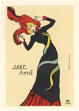 Toulouse-Lautrec lithograph poster Jane Avril