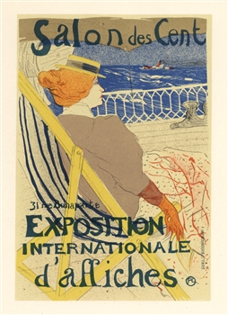 Toulouse-Lautrec lithograph poster Salon des Cent