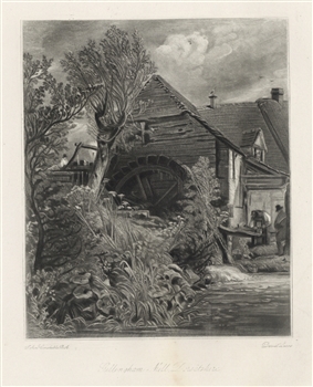 Sir John Constable / David Lucas mezzotint "Gillingham Mill"
