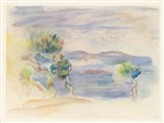 Pierre-Auguste Renoir pochoir "L'Estaque"