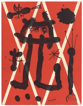 Joan Miro lithograph for XXe Siecle