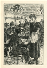 John Sloan original etching Of Human Bondage