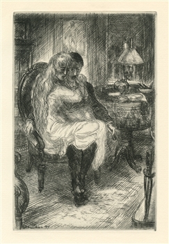 John Sloan original etching Of Human Bondage