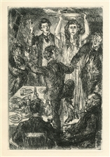 John Sloan original etching Of Human Bondage