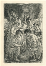 John Sloan original etching Of Human Bondage
