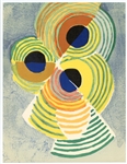 Robert Delaunay lithograph "Rythmes sans fin"