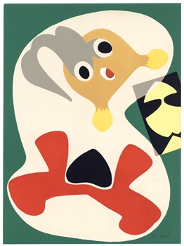 Max Ernst pochoir for Cahiers d'Art, 1949