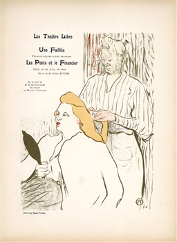 Toulouse-Lautrec lithograph Le Theatre Libre