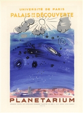 Raoul Dufy lithograph poster Planetarium