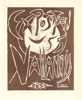 Pablo Picasso lithograph poster Mourlot Vallauris