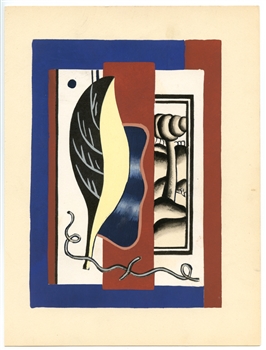 Fernand Leger 1928 pochoir Teriade Cahiers d'art
