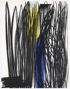 Hans Hartung original lithograph, 1973