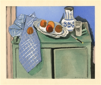 Henri Matisse "Le Buffet" rare pochoir, 1929