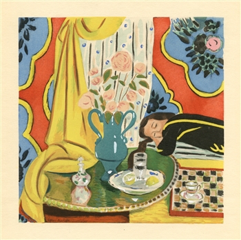 Henri Matisse "Harmonie jaune" rare pochoir, 1929