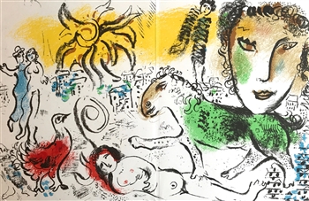 Marc Chagall original lithograph Monumental