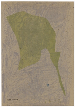 Lucio Fontana original lithograph | Arte Concreta