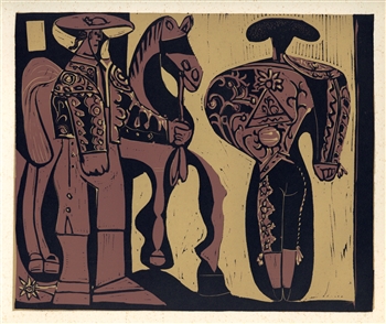 Pablo Picasso linocut 1962