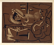 Pablo Picasso linocut 1962