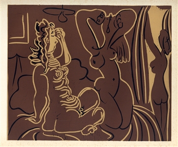 Pablo Picasso linocut 1962