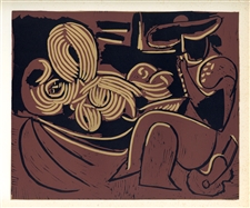 Pablo Picasso linocut 1962