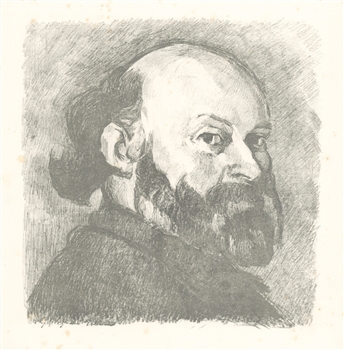 Edouard Vuillard lithograph Portrait de Cezanne