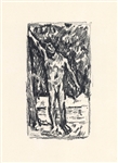 Pierre Bonnard original lithograph "Baigneur" 1914