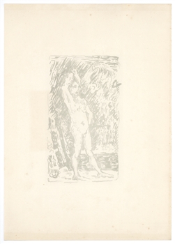 Paul Signac lithograph Bather Cezanne