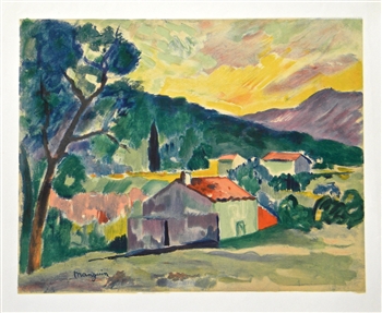 Henri Manguin lithograph (Paysage)