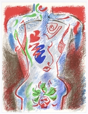 Andre Masson original lithograph (Figure)